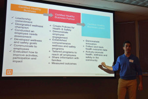 Scott walks his audience through the Health Links business certification process.