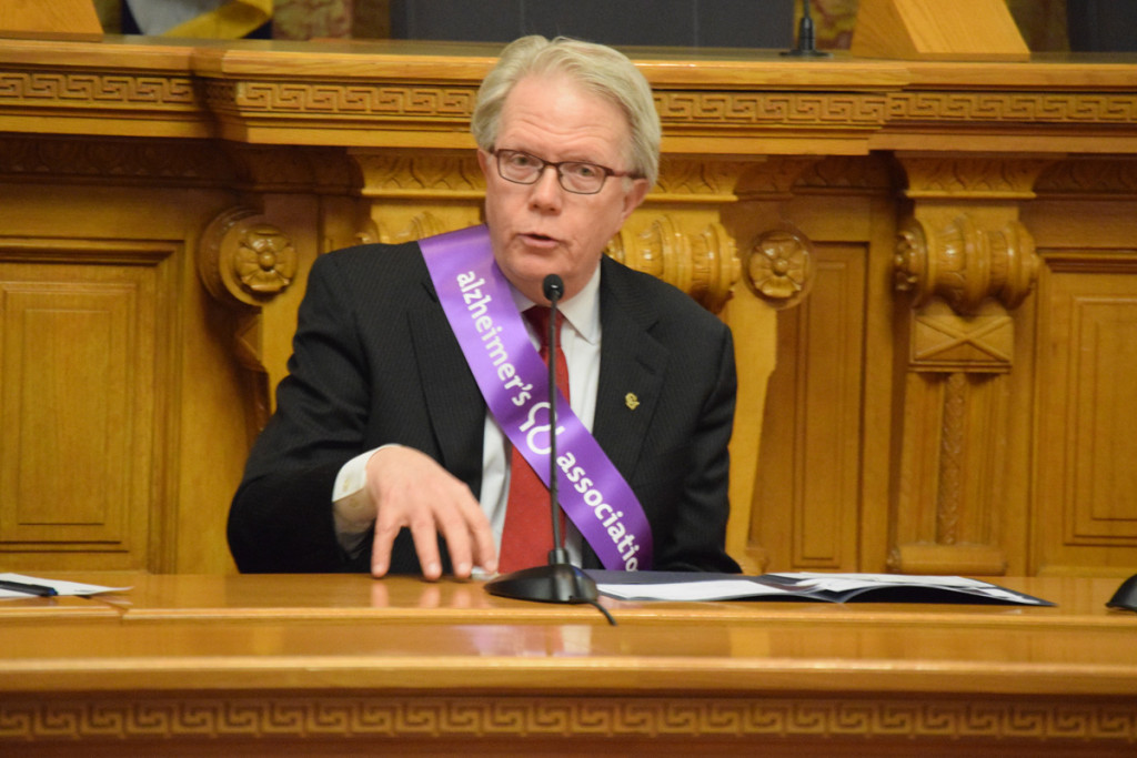 Dr. Huntington Potter talked about the current status of Alzheimers research.