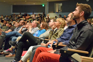 The entrepreneurs of 10.10.10 Health 2016 sat together at the front of the auditorium.